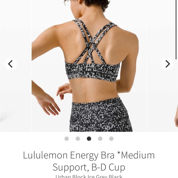 lululemon size 4 sports bra